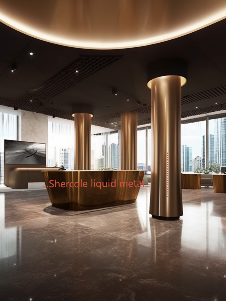 液态金属能应用到售楼部哪方面装饰？